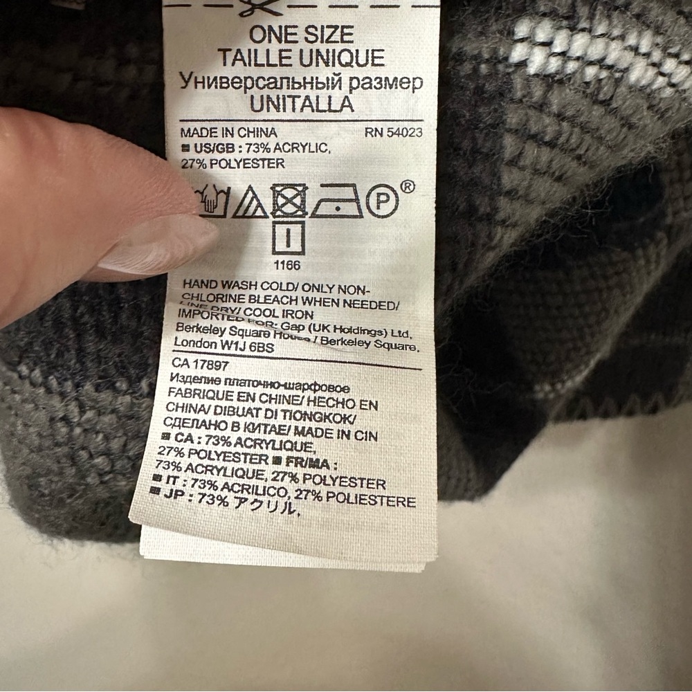 Banana Republic plaid wool poncho - Picture 4 of 5